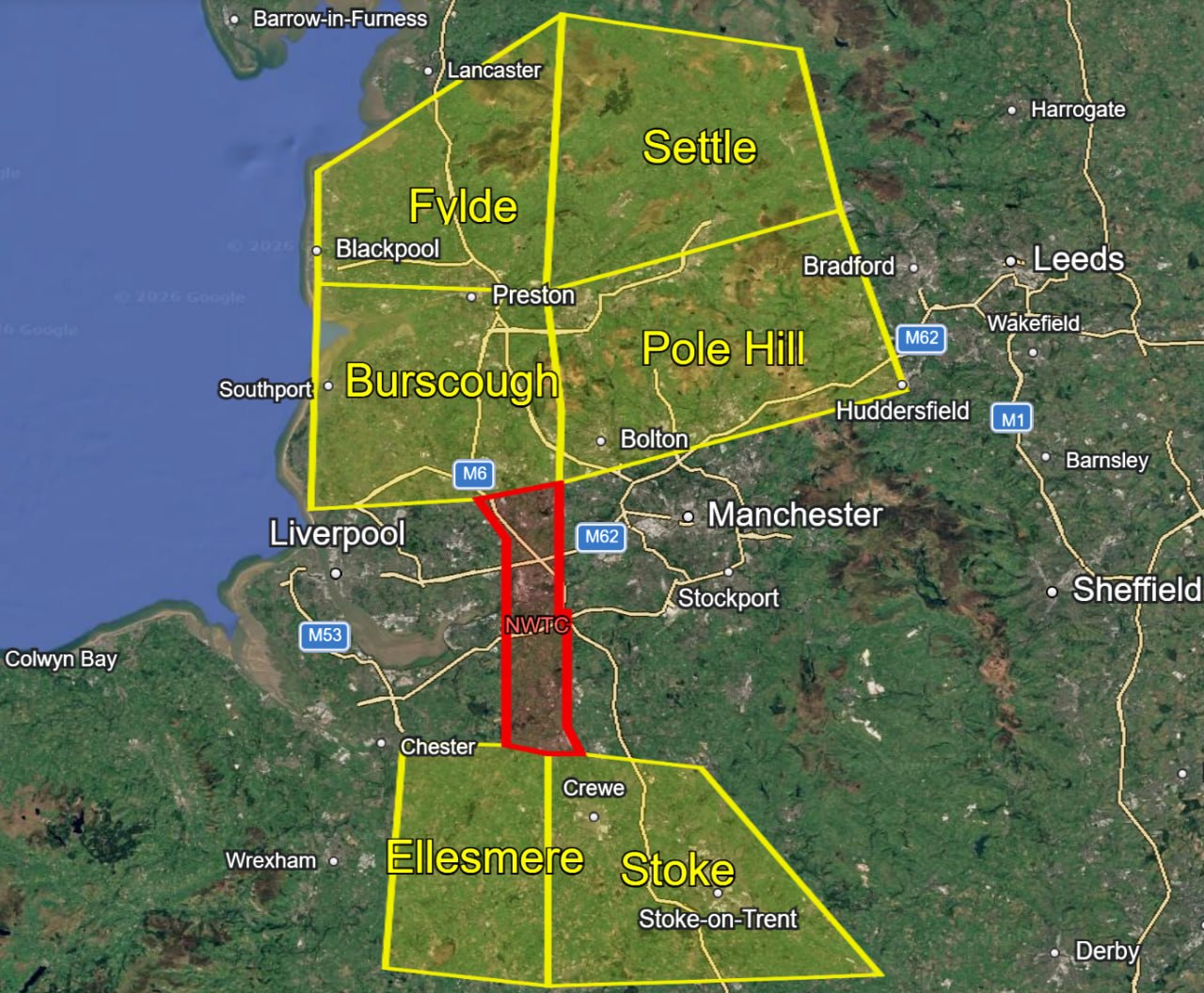 Training Areas Map